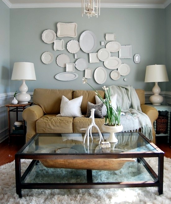 Nester's white plate wall