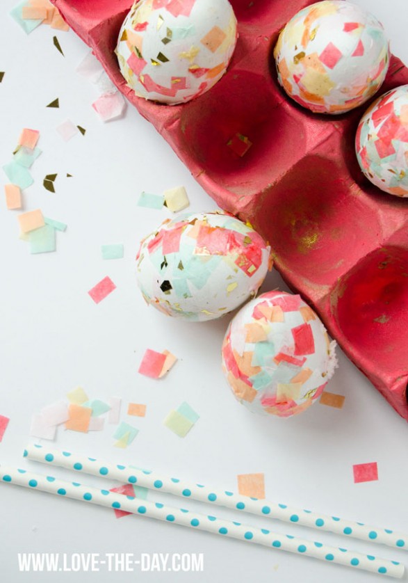 How to make confetti easter eggs