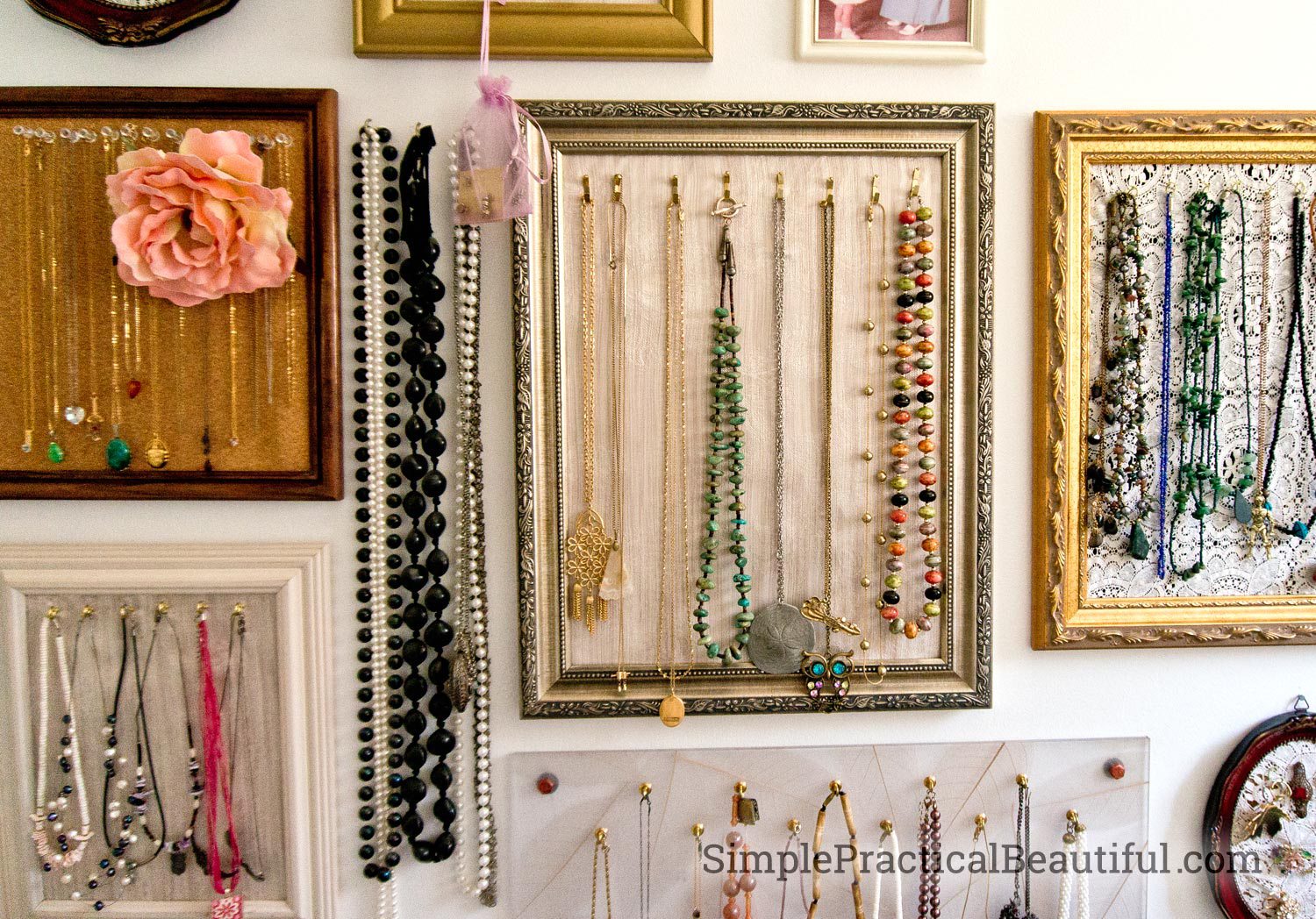 jewelry gallery wall