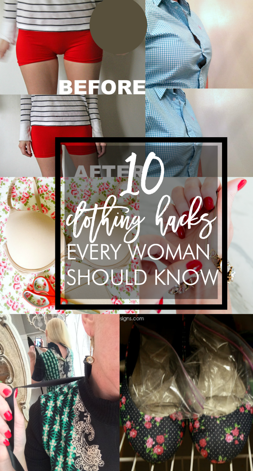 Great tips! Ten clothing hacks every woman should know
