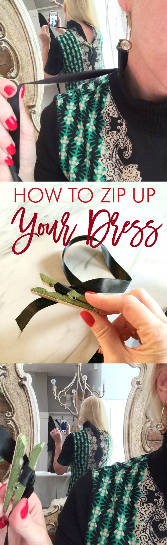 How to zip up your dress by yourself