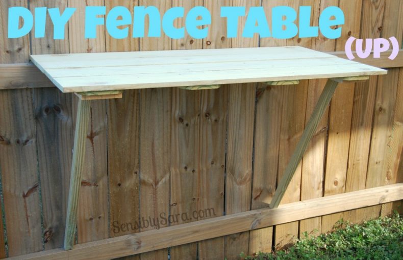 DIY Table Fence