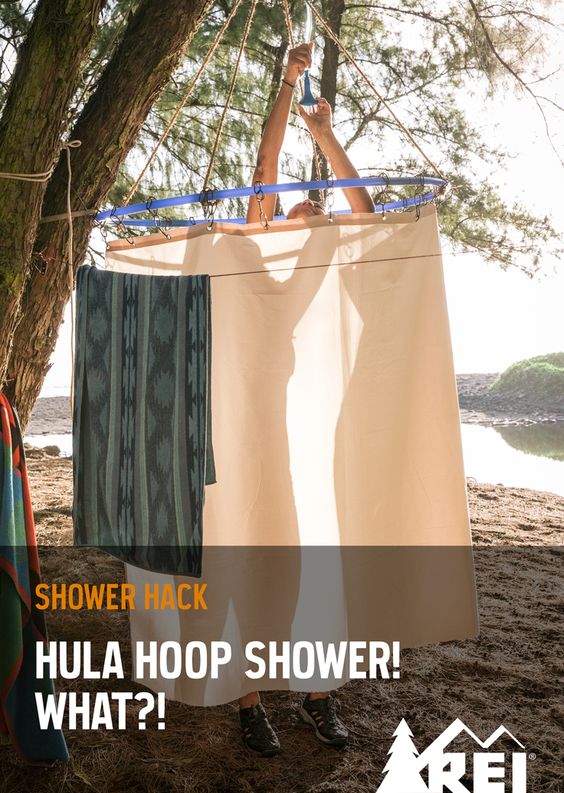 outdoor shower hack