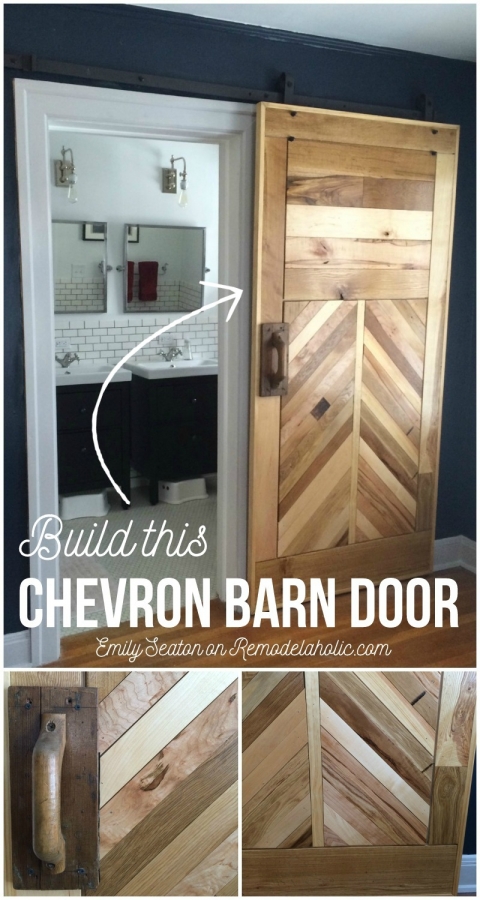 DIY Chevron Barn Door