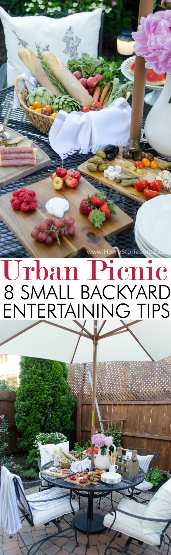 Urban picnic small backyard entertaining tips