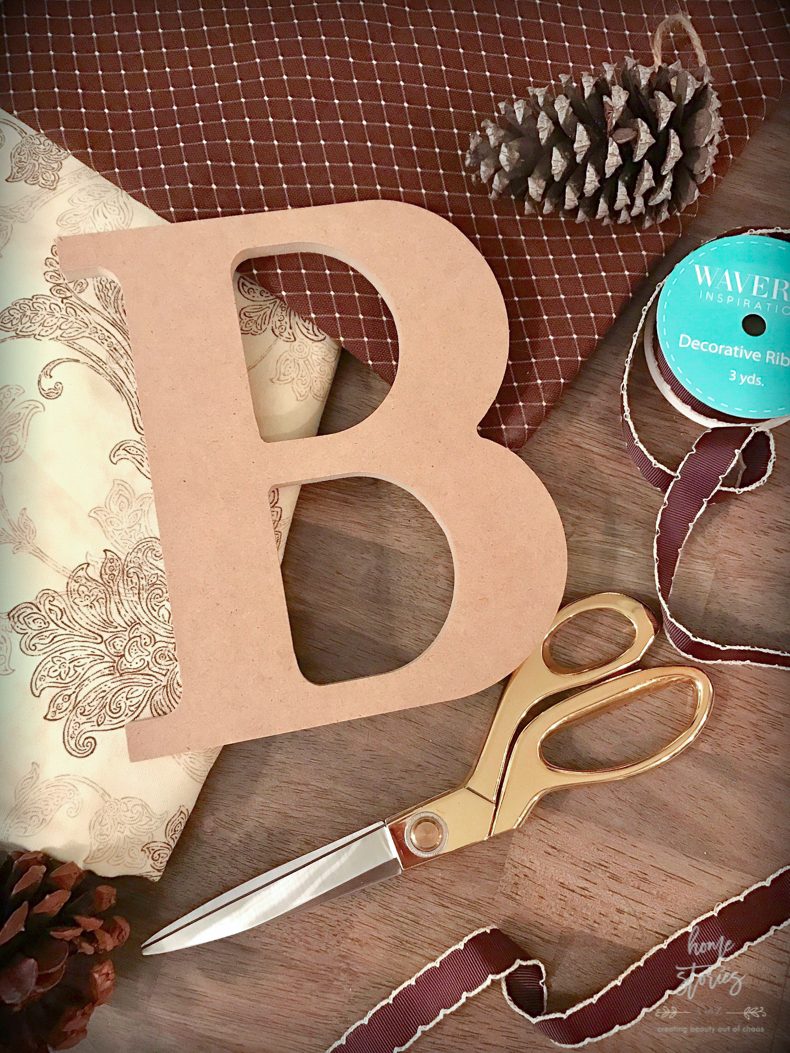 fabric covered letters tutorial