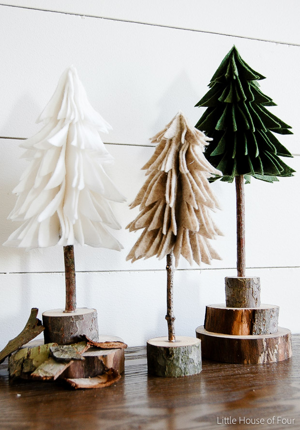 christmas craft ideas diy felt christmas trees