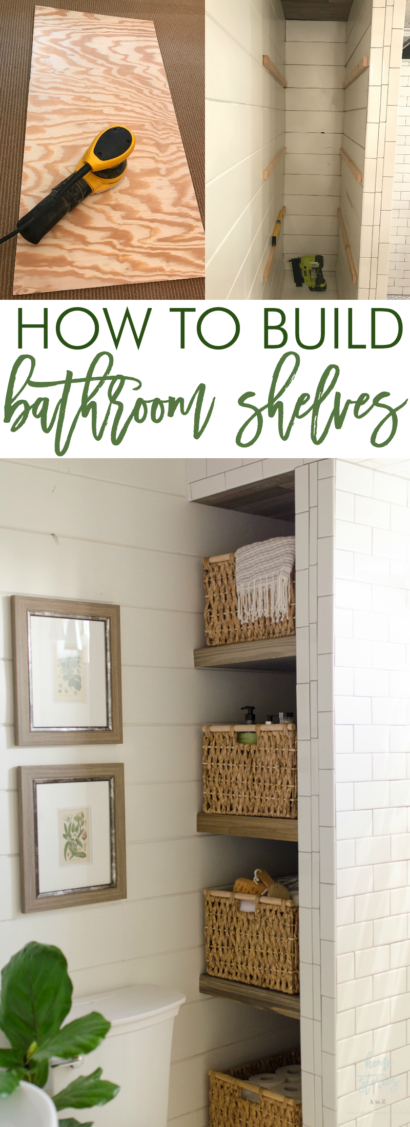 How to Build Bathroom Shelves Next to Shower