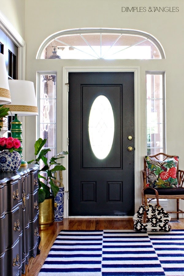 eclectic glam entryway