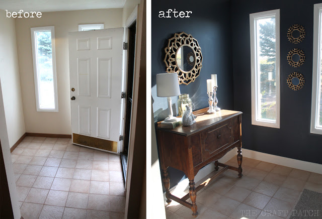 entryway before after