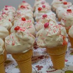 valentine's ice cream cones