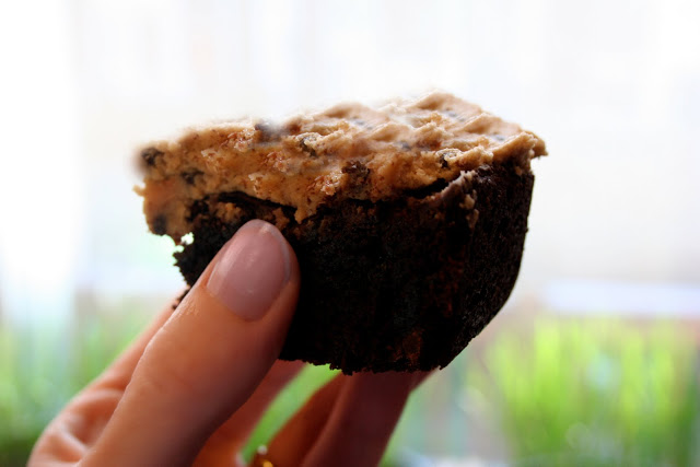chocolate cookie dough brownie