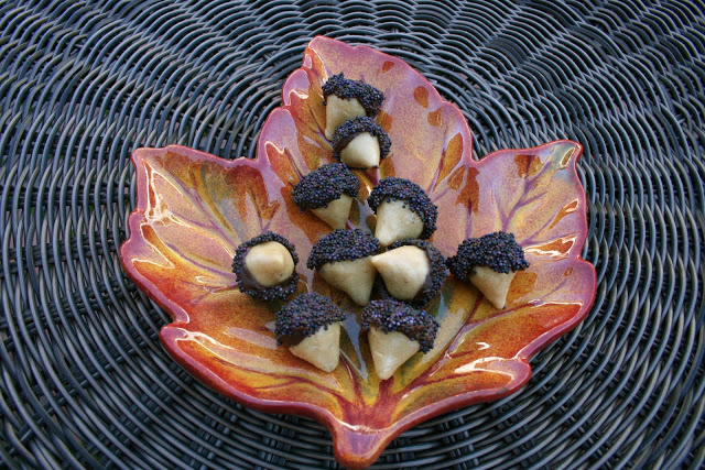 chocolate peanut butter acorns