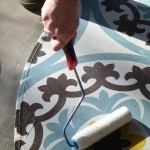 floorcloth, floor cloth, how to make a rug