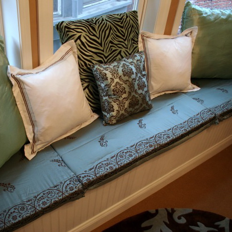 How To Make No Sew Window Seat Cushions Craft Room Update - How To Make Cushions For Bay Window Seat