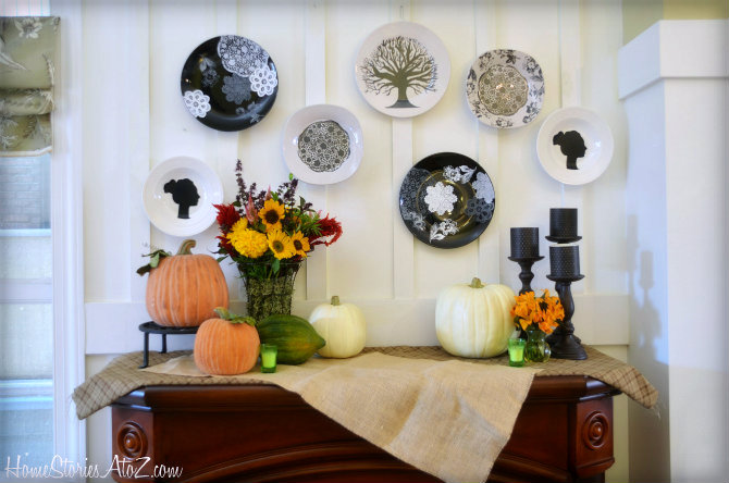 DIY Halloween Plate Wall Tutorial