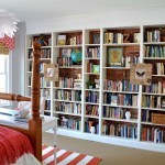 ikea billy built in bookshelves