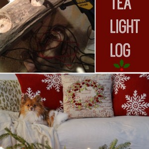 how to make diy tea light log