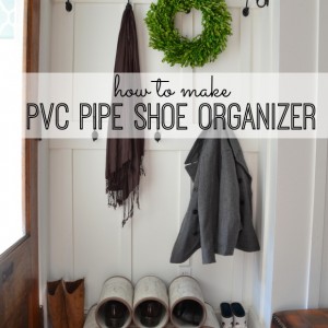 How to make PVC pipe shoe organizer