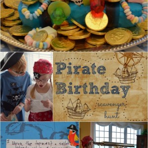 pirate birthday party scavenger hunt idea