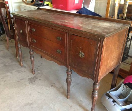 How To Paint Furniture, How To Paint An Antique Buffet Table