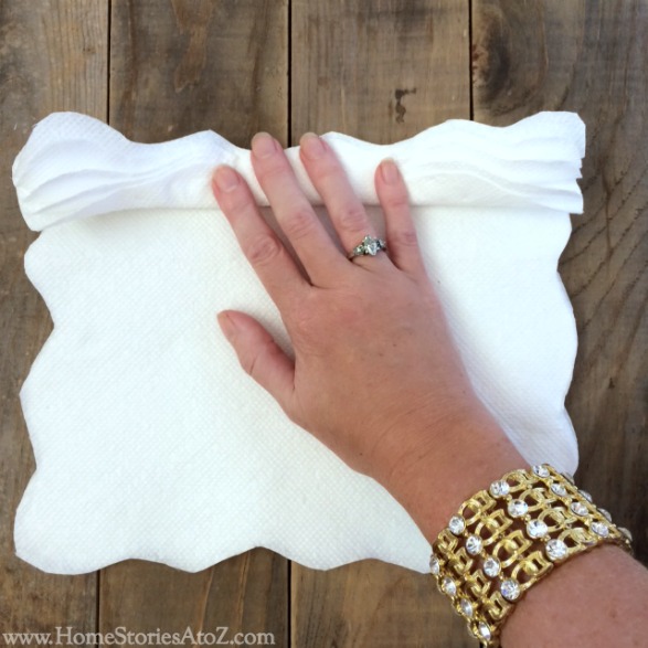  papírový ručník květina tutorial Krok 3