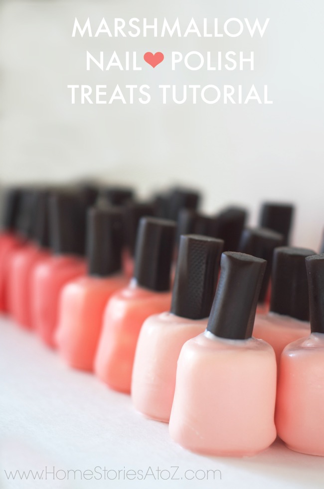 Marshmallow nail polish treats tutorial