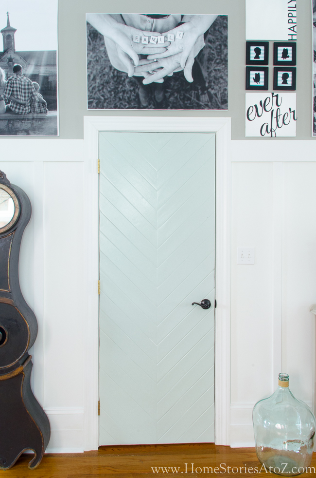 DIY Herringbone Door Tutorial