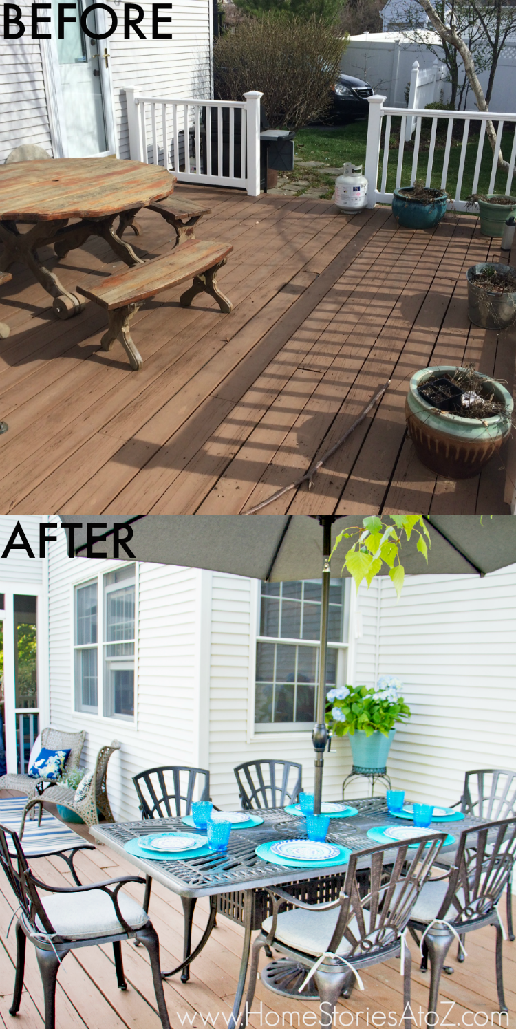 Lowe’s Screen Porch & Deck Makeover Reveal Home Stories A to Z