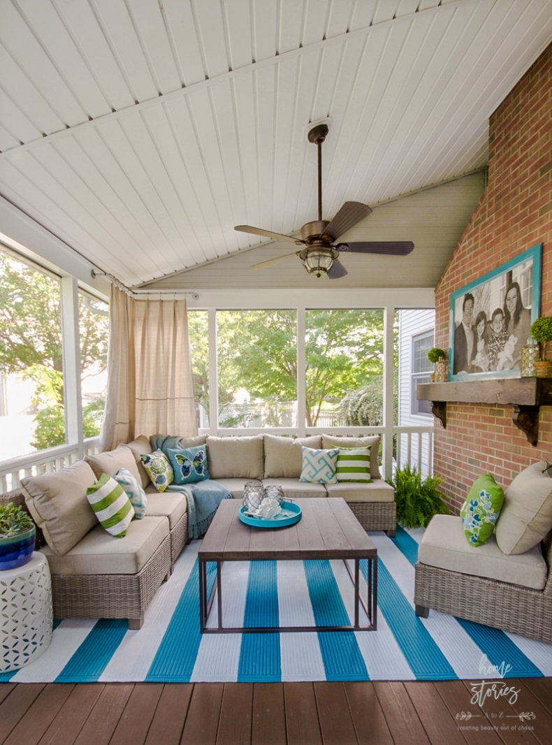 Lowe’s Screen Porch & Deck Makeover Reveal Home Stories A to Z