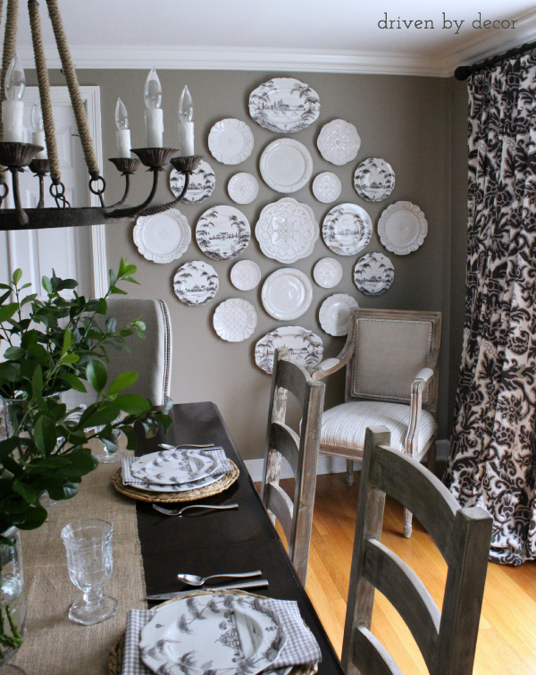 How to Decorate with Plates on a Wall Home Stories A to Z
