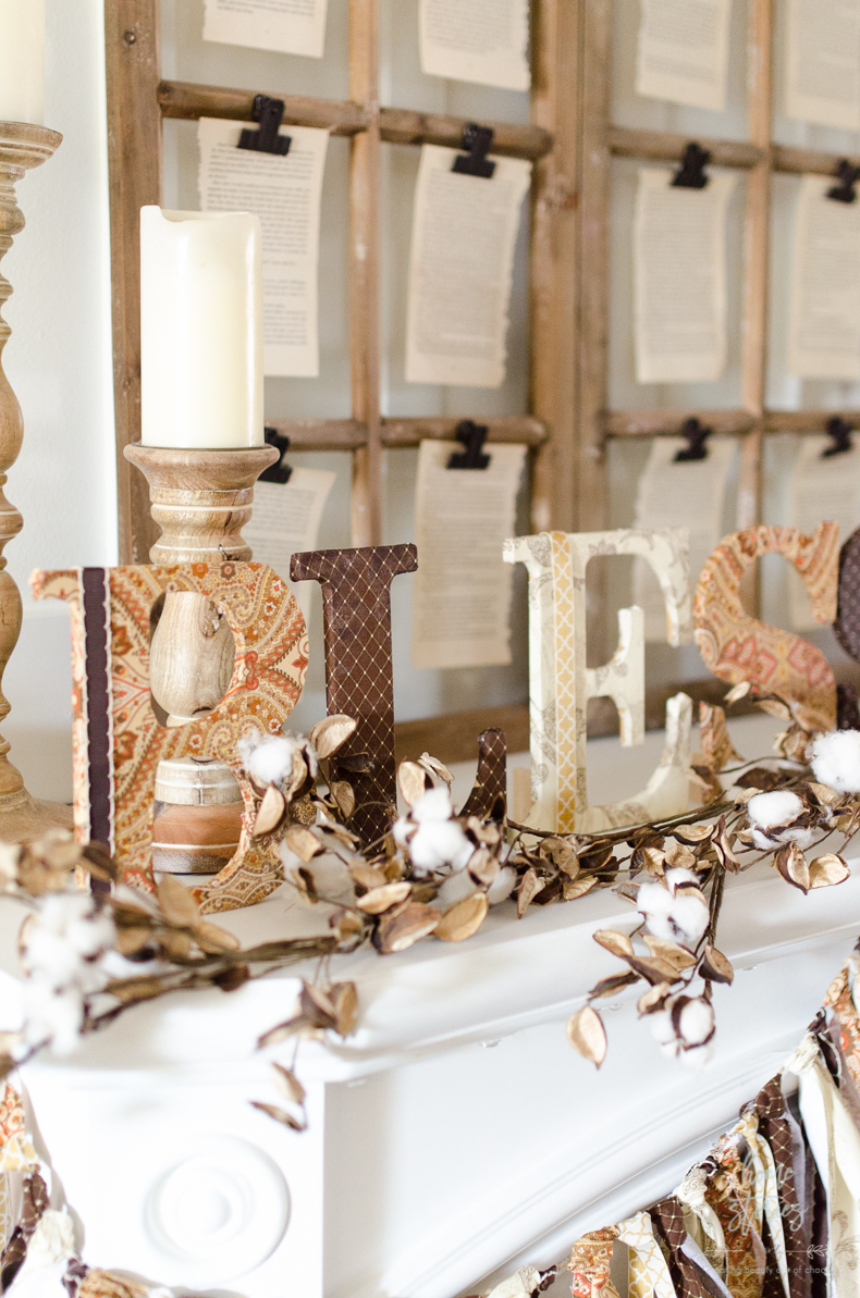 How to Make Fabric Covered Letters {Mod Podge Tutorial}