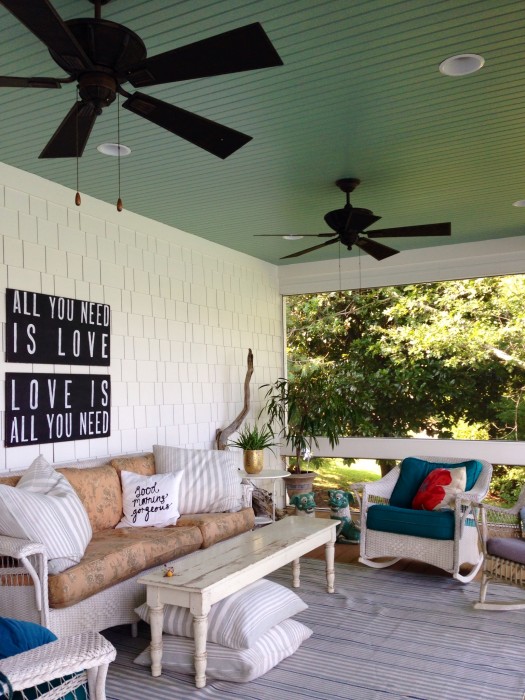 Gorgeous Porch Ceilings In Haint Blue