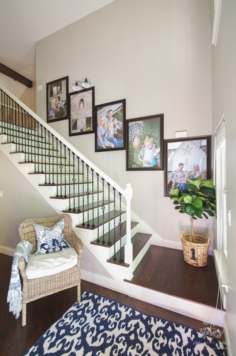 How to Create Stairway Picture Wall Gallery Wall