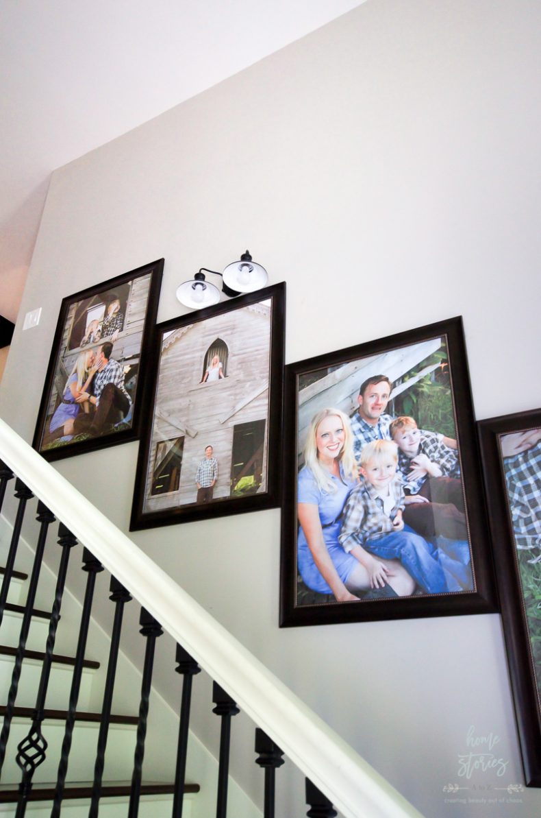 How to Create Stairway Picture Wall
