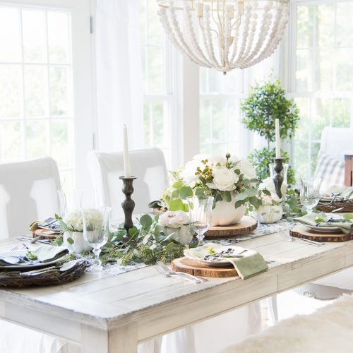 5 Tips for Creating an Affordable Modern Farmhouse Tablescape Home