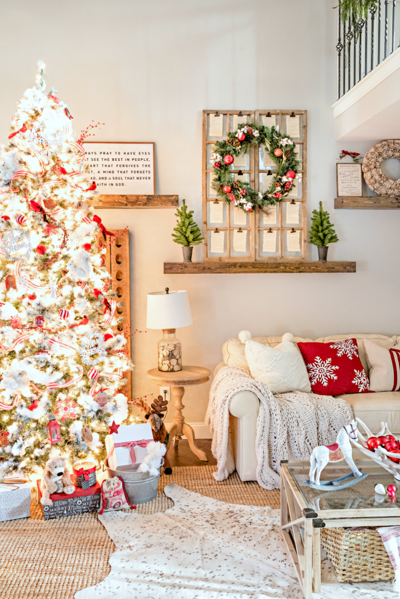 Red Plaid Christmas Home Tour