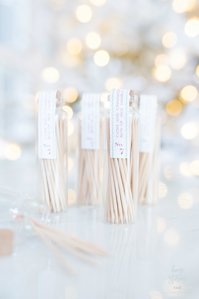 DIY alcohol flavored toothpicks