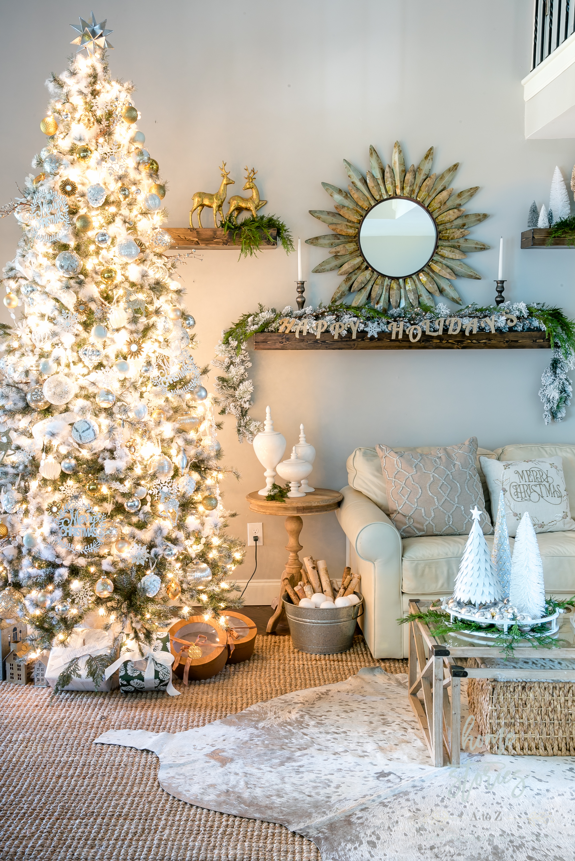 Neutral Christmas Tips For Decorating A Silver And Gold Christmas Tree