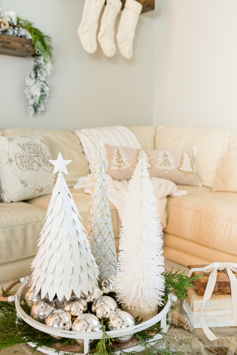 Rustic Glam Christmas Family Room Decor from Christmas Tree Shops ...