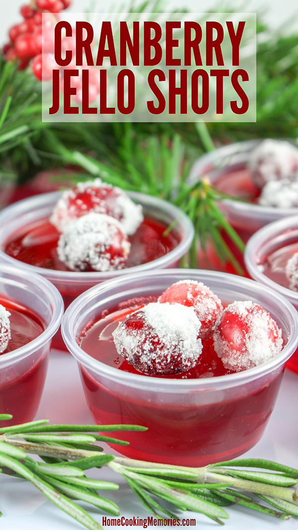 Cranberry Jello Shots by Home Cooking Memories 