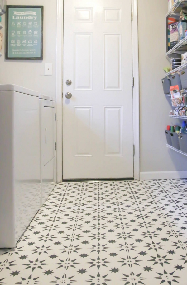 25 Stenciled and Painted Floor Tiles Home Stories A to Z