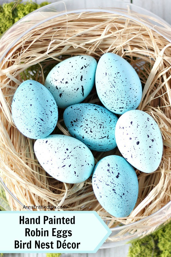 Easter Craft Ideas - Robin Eggs Bird Nest Decor by Ann's Entitled Life