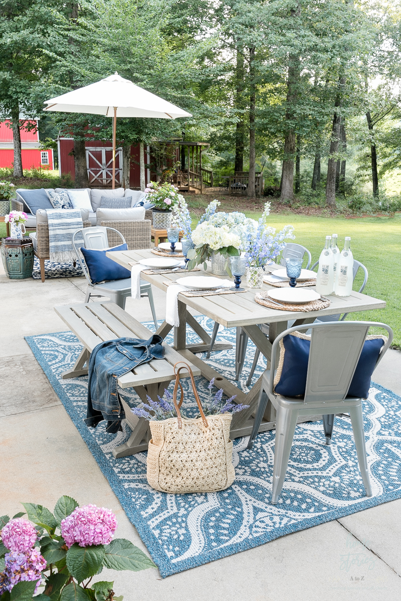 Patio Table Setting Ideas Off 60, Patio Dining Table Centerpiece