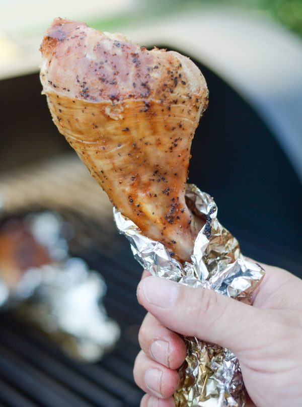 80+ Best Summer Recipes - Easy Smoked Turkey Legs by Kristy Still