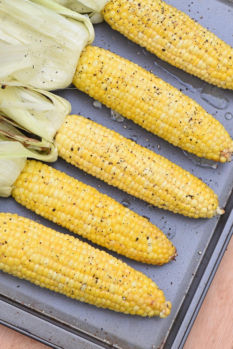 80+ Best Summer Recipes - Grilled Corn in the Husk with Honey Butter