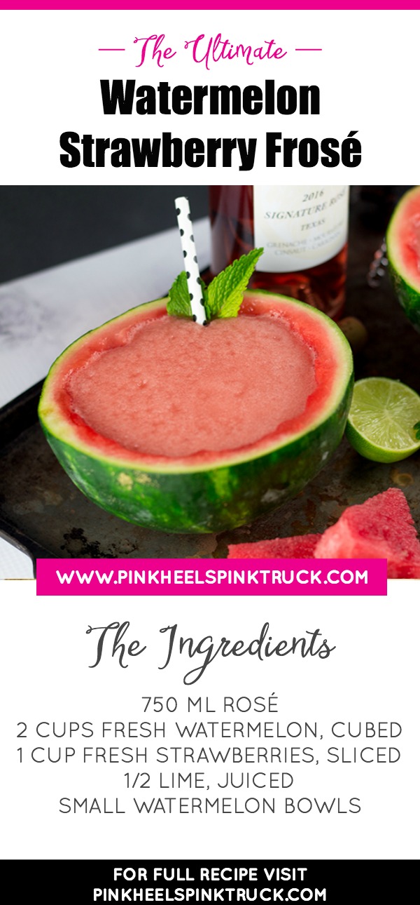 80+ Best Summer Recipes - Watermelon Strawberry Frose by Taylor Bradford