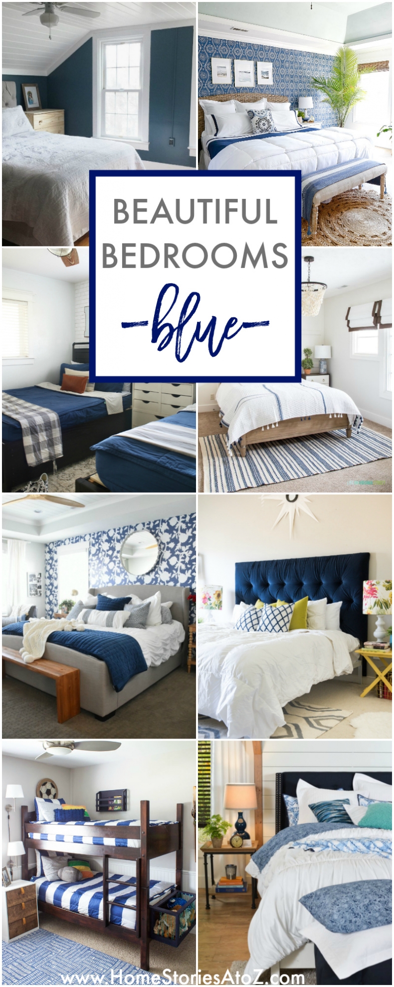 BEAUTIFUL BLUE BEDROOM DECOR IDEAS | Home Stories A to Z