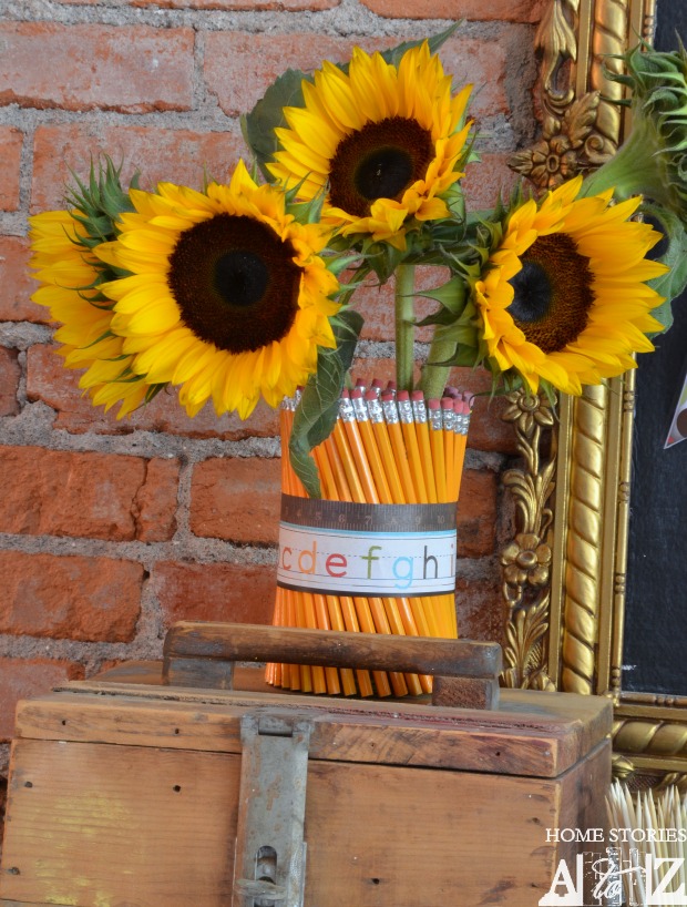 Back to School Fun Ideas - Pencil Vase by Home Stories A to Z