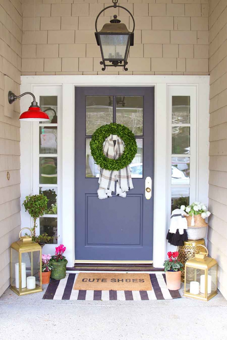 Beautiful Front Door Paint Color Ideas - Modern Glam